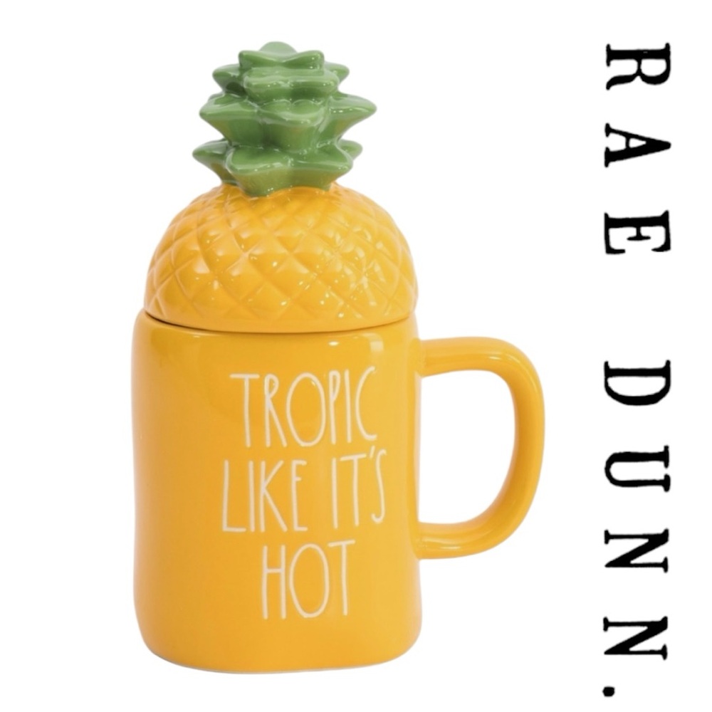 Rae Dunn Tropic Like It’s Hot Figural Mug with Lid